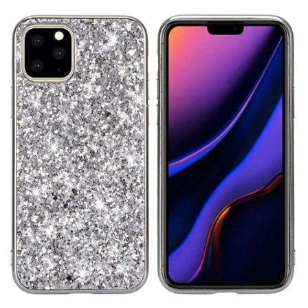 Glitter iPhone 11 skal - Silver/Grå Silvergrå
