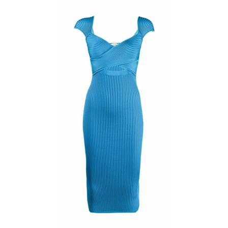 Self Portrait Dress , Blauw , Dames , Maat: L Casual jurken