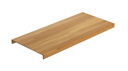 Lundbergs 80962 Porrasaskelma tammi 1450x590x8 mm, Portaat & kaiteet