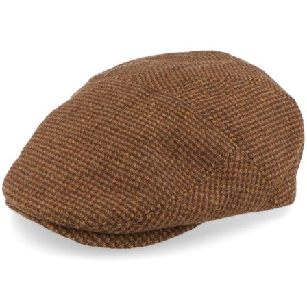 Bailey - Marrone flatcap Cappellino - Sub Check Tan Snap Cap @ Hatstore