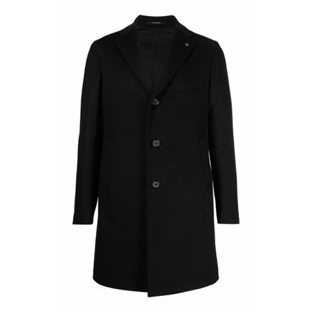 Tagliatore, Single-Breasted Coats Zwart, Heren, Maat:L