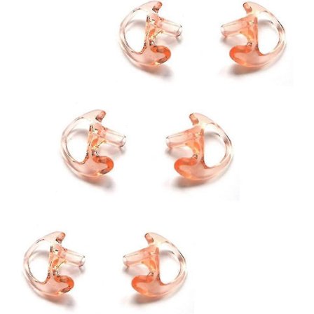 Erstatning myke silikon ørepropper Medium ørepropp for Walkie Talkie Air Acoustic øretelefonsett (pakke med 3 par) -dd