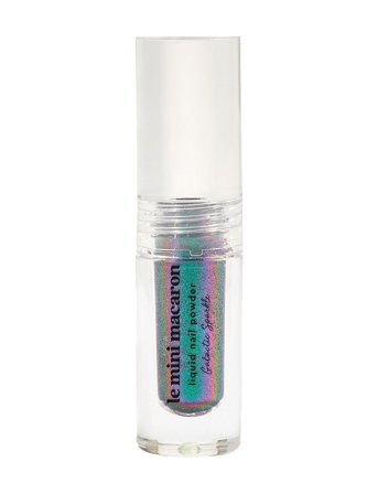 Le Mini Macaron Liquid Nail Powder, Galactic Sparkle - Nude - 2 ML