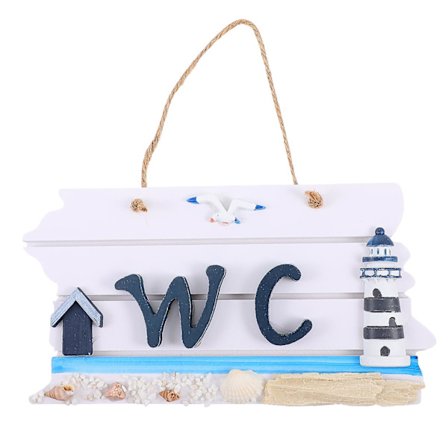 Dekorationsskylt för toalett, rustikt toalett-WC-skylt, väggskylt, skylt för dam- och herrtoalett