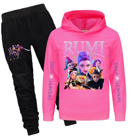 Kpop Heksejegere Barne Genser Hettegenser Bukse Sett