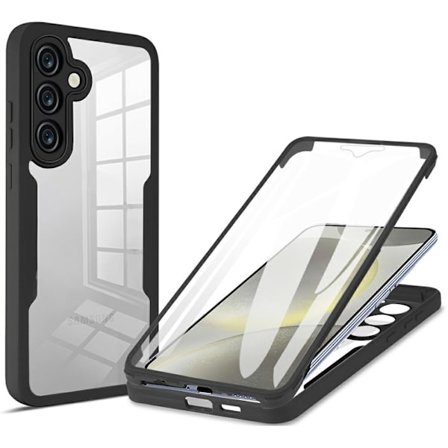 SKALO Samsung S25 FE 360 TPU Suojakuori - Musta