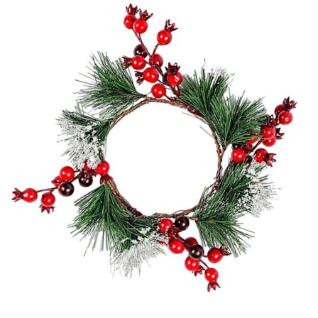 Christmas Candle Ring Christmas Door Wreath, Winter Wreath Decor, Christmas Decoration, Christmas Wreath for Front Door for Christmas
