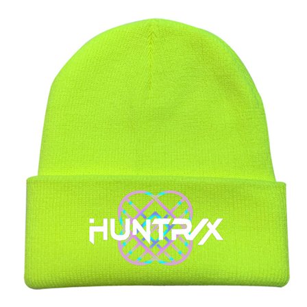 KPOP DEMON HUNTER omgivende strikket lue krøllete ull-lue trykt beanie utendørs kald lue voksen Fluorescent Yellow-11-FD-