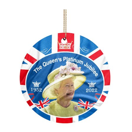 Personoitu Elizabeth II:n platinajuhlavuoden koriste, kuningattaren platinajuhlavuoden lahja, kuningatar Elizabeth II