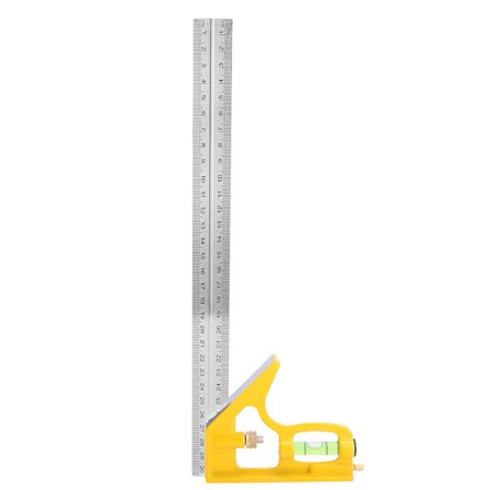 Vinkel i rustfritt stål, firkantet, 90 grader, måleverktøy for trearbeid