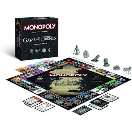 Monopoly: Game of Thrones -keräilyversio – peli suositun sarjan pelaajille, 6 pelaajaa – Täydellinen
