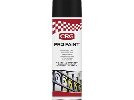 CRC Sprayfärg CRC Matt Svart 500ml - Lyreco - Skyddsutrustning - Verktyg och underhållsprodukter - Smörj och rengöring