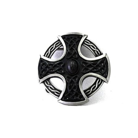 Belt buckle Black Maltese cross