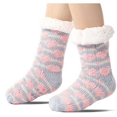 Golvstrumpor Varma Vinterstrumpor Strumpor Öppen Spis Tofflor Varma Halkfria Husstrumpor Vuxna Halkfria Toffelstrumpor för Tjocka Plyschstrumpor 