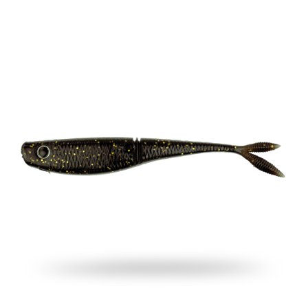 Scout Fluke TPE 12cm (5-pack) - Motoroil Glitter UV