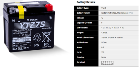 Batteria Yuasa MF per Moto – Cerca per Moto - BMW G 450 X 2008-2011
