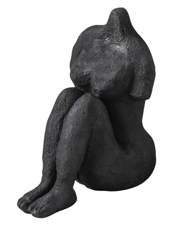 Mette Ditmer Art Piece Sitting Woman - Black - 9X13X14CM