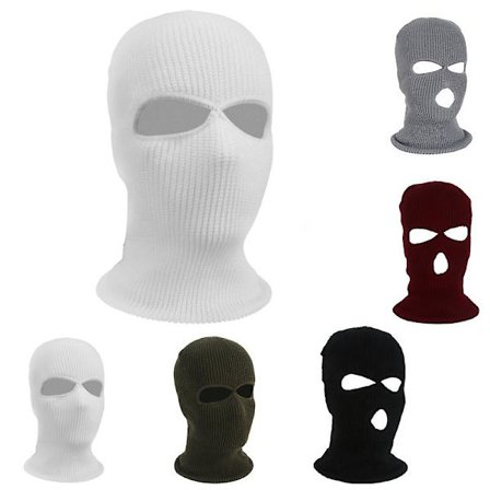 Fuld Ansigt Ski Strik Maske Bomuld Hat Balaclava Strik Hat Militær Maske Fest Maske