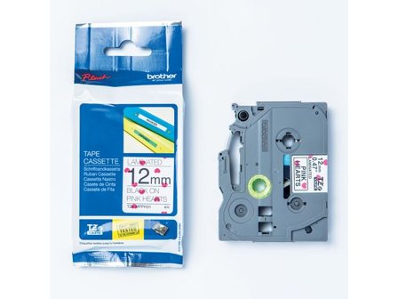 Brother Tape TZEMPPH31 12mm svart på rosa - Lyreco - Kontorsmaskiner - Märkmaskiner och tape - Tape - Brother TZ