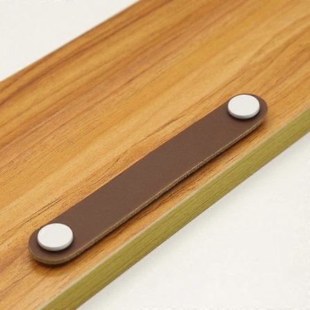 5 nahkaista kaapin vedintä ruuveilla - Lisätarvikkeet keittiöön, kylpyhuoneeseen ja ovikaappeihin - Ruskea