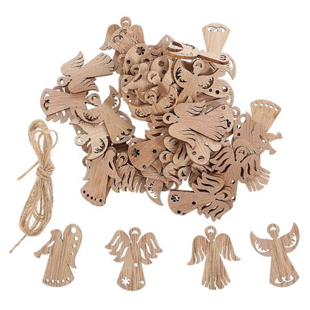 50 kpl puinen enkeli leikkaus keskeneräinen enkeli figuuri puuviipaleet DIY maalaus puinen koriste