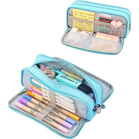 Penneetui til skole med 3 rum, stor kapacitet