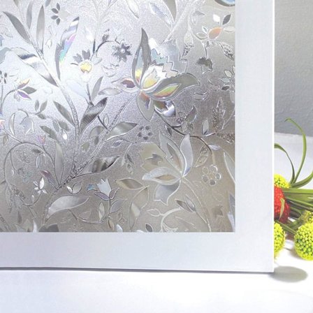 Vinduefilm Elektrostatisk Vinduefilm Dekorativ Vindue Mørklægning