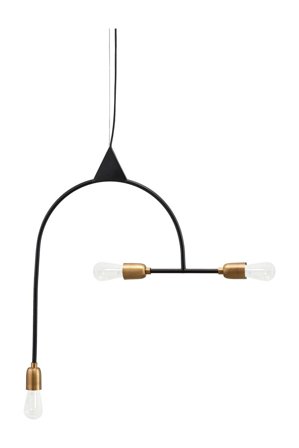 House Doctor Lampe Arch Sort/Messing