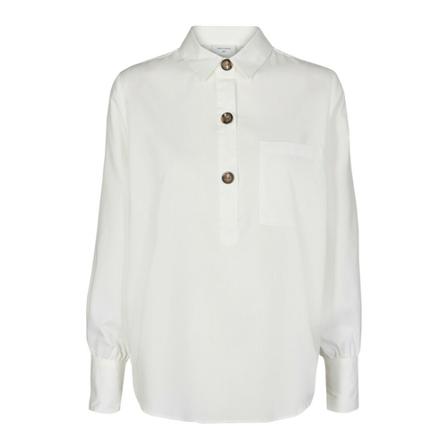 Freequent Flynn Shirt Hvid, Dame Skjorter
