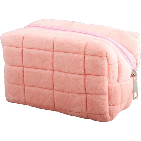 Bærbar Reise Kosmetikkveske med Glidelås, Stor Kapasitet Multifunksjonell Oppbevaringsveske for Kvinner Jenter (rosa)