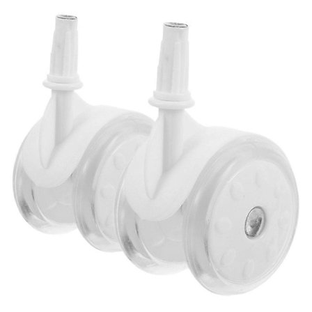 2 stk. Universal Baby Walker Hjul Udskiftningsdele Plastikhjul til Baby Walkers Plastik Gummi Baby Walker Hjul Reparationsdele