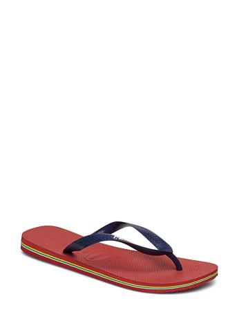 Hav Kids Brazil Logo Shoes Summer Shoes Flip Flops Punainen Havaianas
