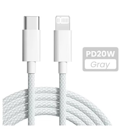 20W USB-C PD-kabel för iPhone 14 13 12 11 Pro Max Xs 8 Plus iPad 3A Datakabel för iPhone Typ-C Datakabel