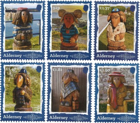 Alderney - The Wombles - Postfrisk sæt 6v
