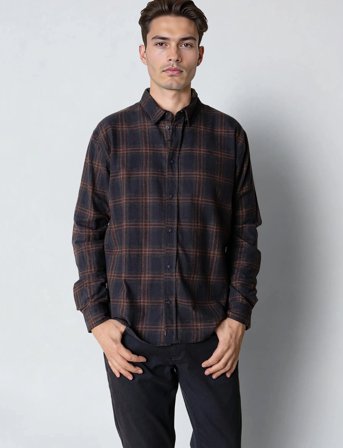 Clean Cut Copenhagen Dylan Checked Flannel Shirt - Multi/patterned - L