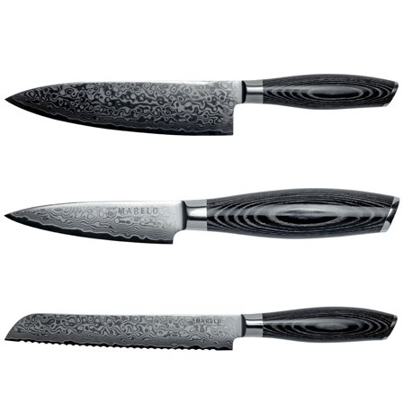 Mareld Akio Knivsæt m. brødkniv, sort | KitchenOne