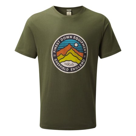 Rab Men's Stance 3 Peaks Tee Men short-sleeved sweaters Green S