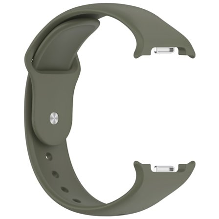 Silikone armbånd med spænde til Samsung Galaxy Watch 8 (40/44mm) og Watch 8 Classic 46mm - Komfortabelt og justerbart Green