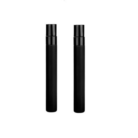 Mini uudelleen täytettävä hajustesuihkepullo lasipullo 10 ml 2 kpl Musta