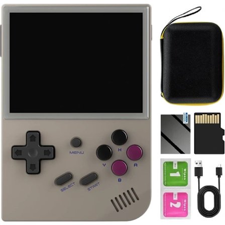 2025 Uusin malli RG35XX 2024 Uusi päivitetty versio Retro-käsikonsoli, 3,5 tuuman IPS-näyttö Sisäänrakennettu 5500 peliä Linux-järjestelmä