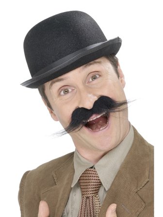 Mustasch Engelsk Detektiv - Partyninja.se