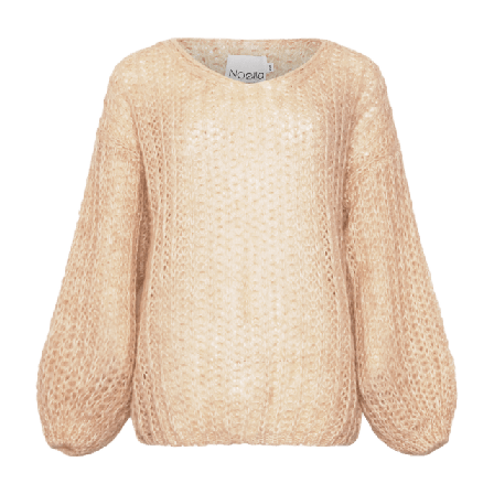 Noella Joseph Knit Sweater - Black Tröjor Dam Beige XS/S