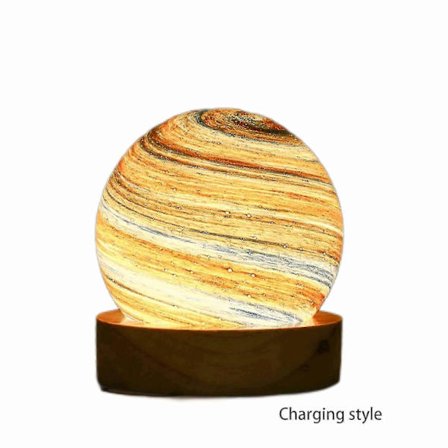 3D Design Steglös Dimning Romantisk Barn Planet Lampa Högkvalitativ Unik Belysning