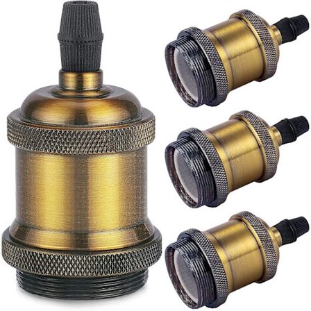 4-pack Vintage E27 Lamphållare - Roséguld, Edison Vintage Pendellampa
