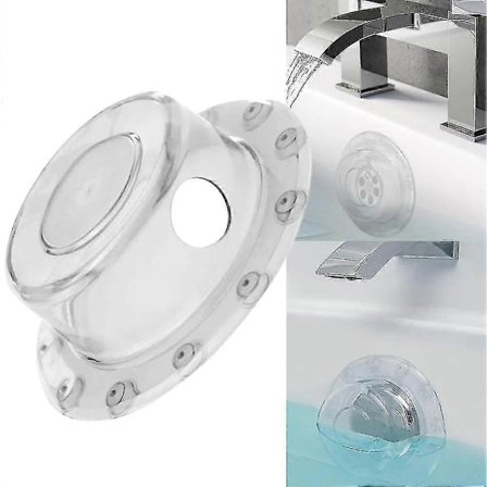 1 stk. PVC Badekar Overløbsdæksel Anti-overløbs Badekar Bakke Prop Tilføj Ekstra Tommer Vand til Varmere Badekar Badeværelsestilbehør