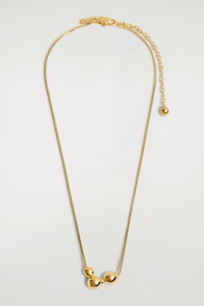 COS Women's Bubble Pendant Necklace in Bronze