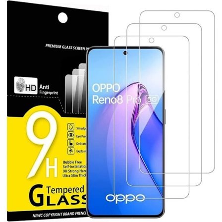 [3 delar] Transparent härdat glas för OPPO Reno 8 Pro 5G