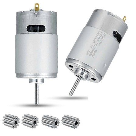 24V 40000RPM Elektrisk Motor 2 stk, RS555 Børne Lege Biler Motor Udgave D