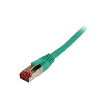 SYNERGY Patchkabel RJ45, CAT6 250Mhz, 1,0m grün, S-STP(S/FTP),TPE(Superflex), Synergy 21,
