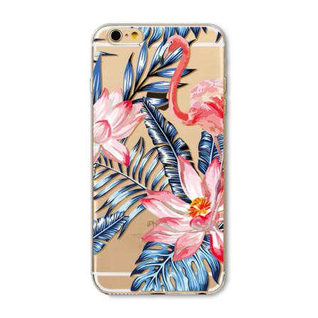 Iphone 7/8 / Se2022 Skal Flamingo + Tropical Summer Transparent